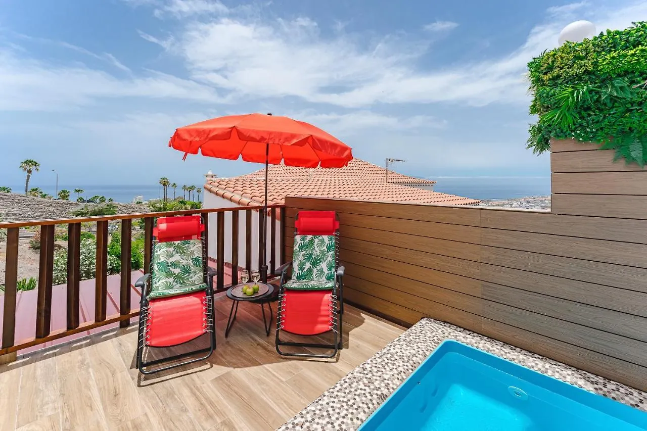 Bungalow Private Pool Bbq Air Conditioning Stunning Ocean View Costa Adeje  Španělsko
